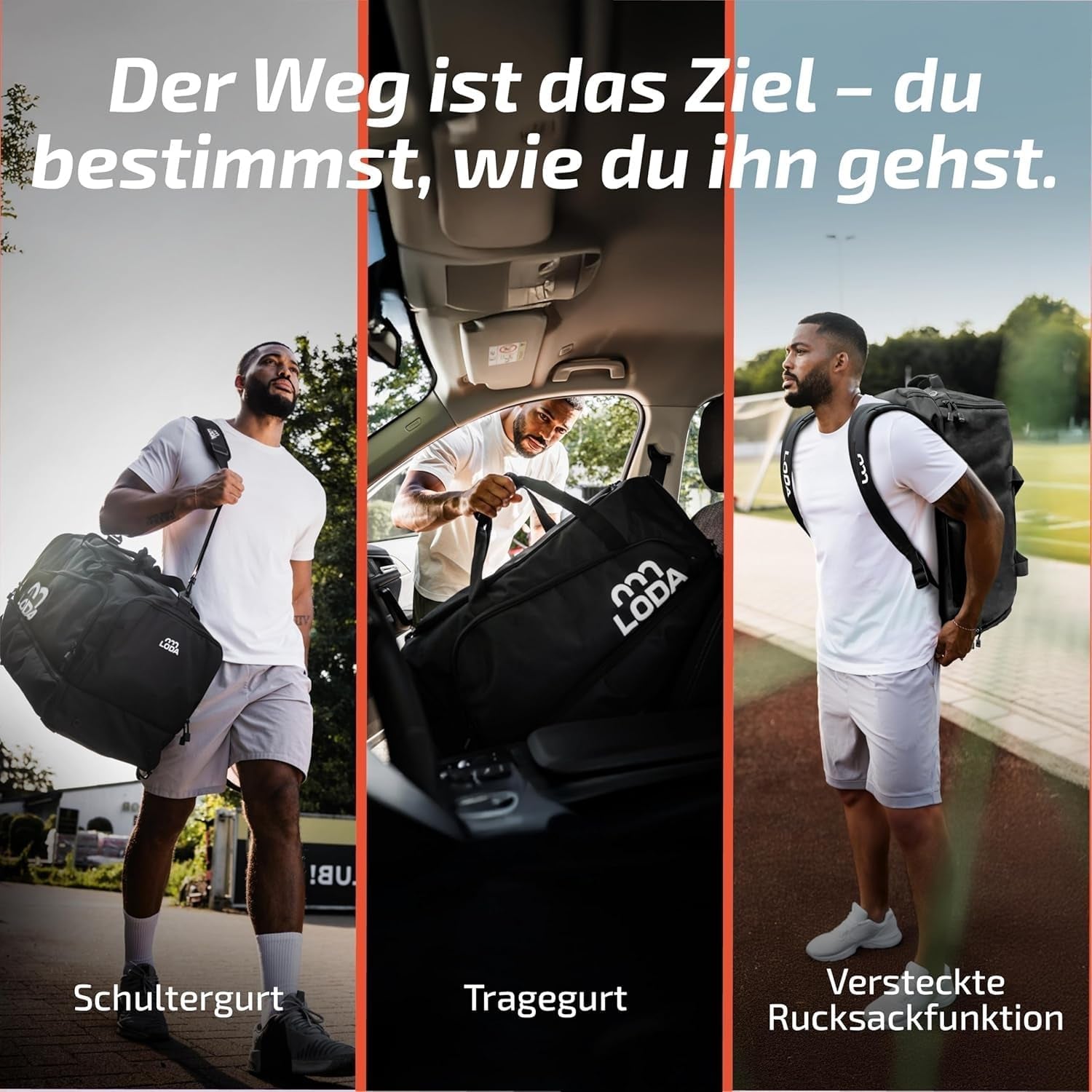 Team (68L) - Sporttasche Mit Schuhfach, Nassfach, Rucksackfunktion & Wertsachenfach - Perfekte Fußball-, Handball-, Trainings-, Oder Fitnesstasche - Tasche Für Sport, Reisen & Freizeit