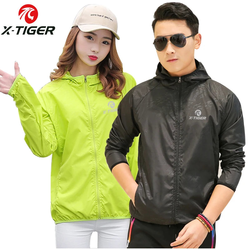 Windproof Reflective Cycling Jersey MTB Bike Bicycle Windcoat Super Light Sunscreen Hiking Jacket Cycling Sports Clothes