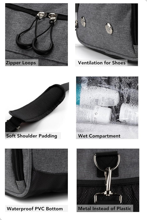 Fitgriff® Sporttasche & Reisetasche Für Damen Und Herren - Mit Schuhfach & Nassfach - Tasche Für Sport, Fitness & Reisen - Trainingstasche, Gym Bag
