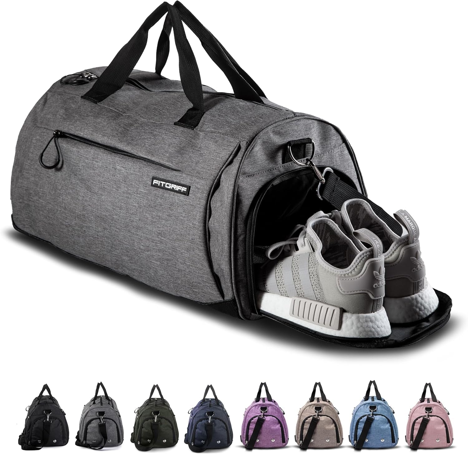 Fitgriff® Sporttasche & Reisetasche Für Damen Und Herren - Mit Schuhfach & Nassfach - Tasche Für Sport, Fitness & Reisen - Trainingstasche, Gym Bag