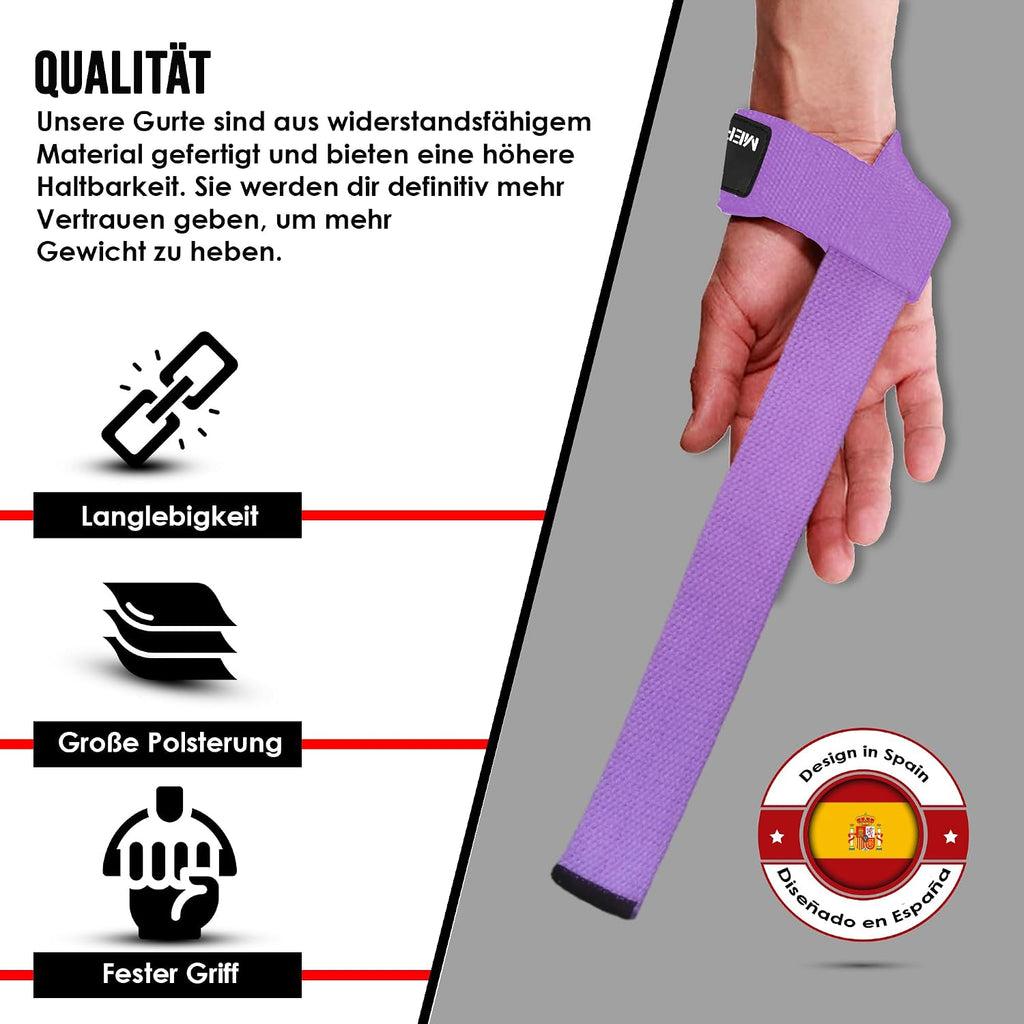 MERCURYAL Zughilfen Krafttraining Lifting Straps - Bodybuilding, Fitness, Kreuzheben, Powerlifting - Kreuzheben Gurte - Profi Lifting Straps - Lifting Straps - Gym Zubehör Für Frauen Und Männer