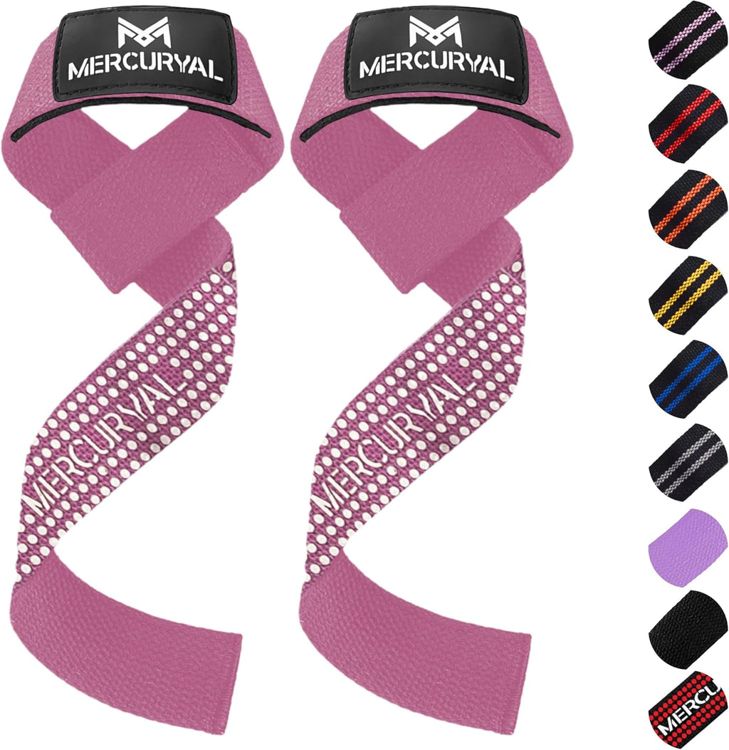 MERCURYAL Zughilfen Krafttraining Lifting Straps - Bodybuilding, Fitness, Kreuzheben, Powerlifting - Kreuzheben Gurte - Profi Lifting Straps - Lifting Straps - Gym Zubehör Für Frauen Und Männer