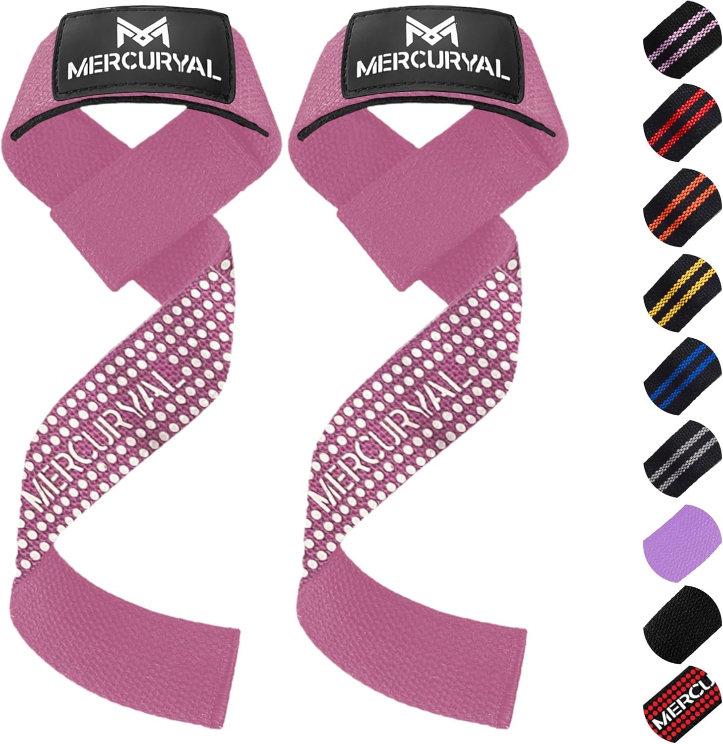 MERCURYAL Zughilfen Krafttraining Lifting Straps - Bodybuilding, Fitness, Kreuzheben, Powerlifting - Kreuzheben Gurte - Profi Lifting Straps - Lifting Straps - Gym Zubehör Für Frauen Und Männer