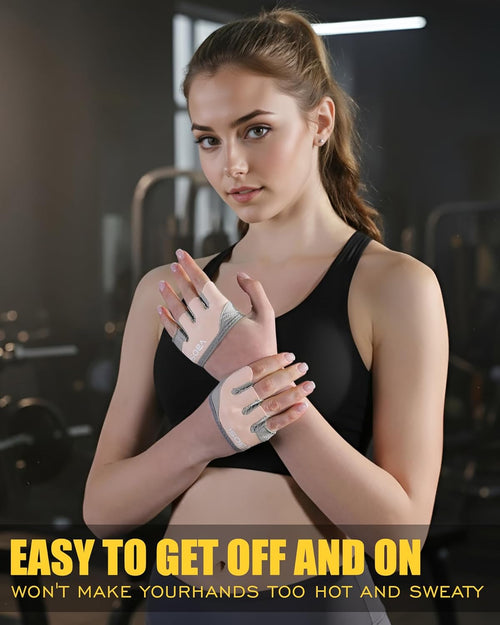 Fitness Handschuhe, Trainingshandschuhe Für Damen Und Herren, Atmungsaktiv & Rutschfest, Gym Handschuhe, Sporthandschuhe Für Crossfit Bodybuilding Gym Krafttraining