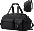 Suweir Sporttasche Damen Herren 32L Reisetasche Mit Schuhfach Nassfach Wasserdicht Trainingstasche Mit Rucksack Weekender Travel Duffle Bag Schwimmtasche Für Sport, Reisen, Gym Schwarz