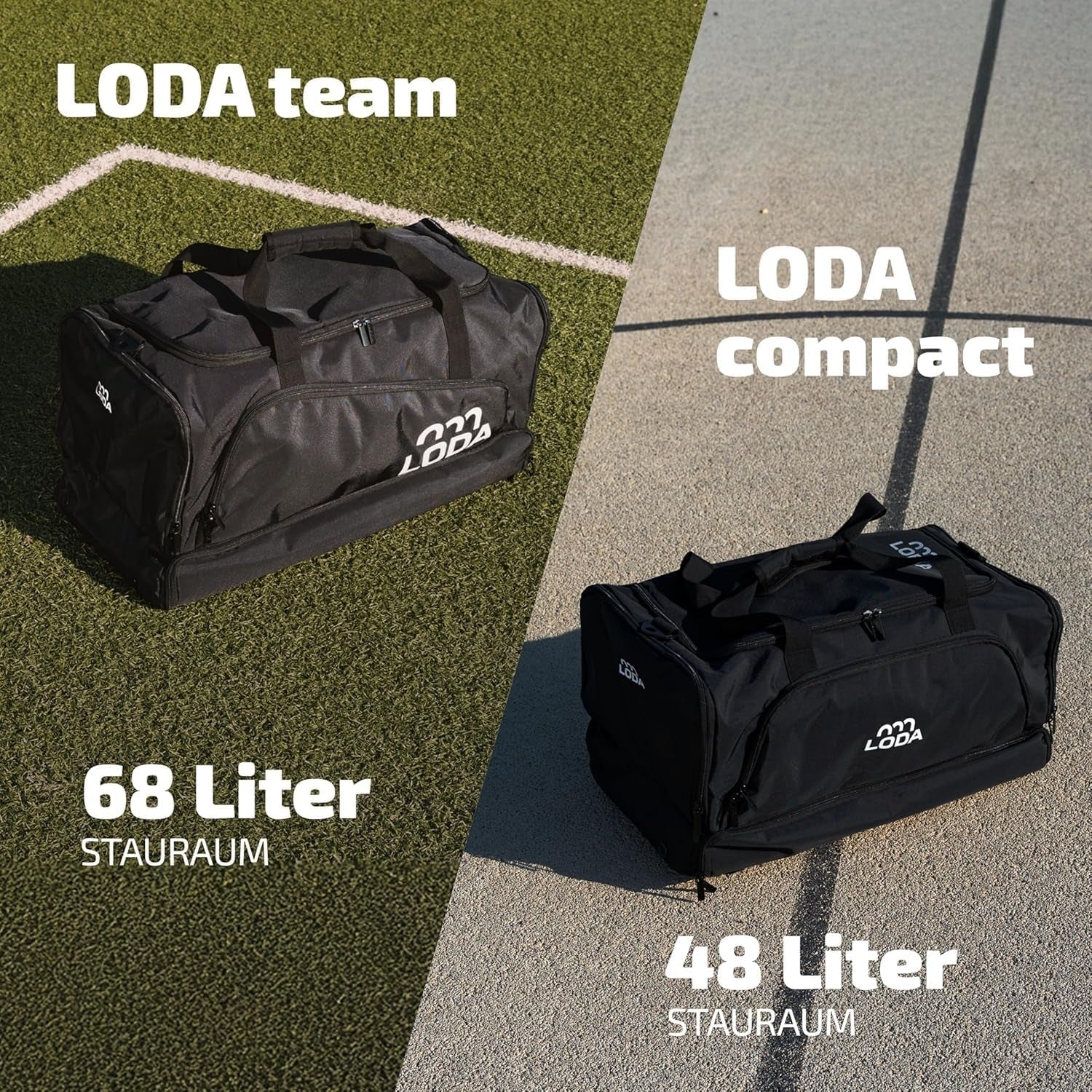 Team (68L) - Sporttasche Mit Schuhfach, Nassfach, Rucksackfunktion & Wertsachenfach - Perfekte Fußball-, Handball-, Trainings-, Oder Fitnesstasche - Tasche Für Sport, Reisen & Freizeit