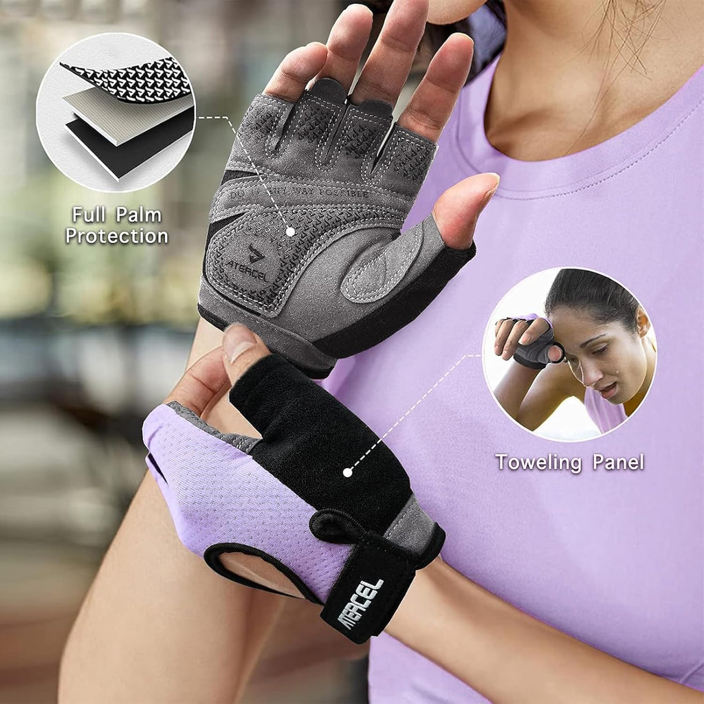 ATERCEL Fitness Handschuhe Für Radfahren, Training, Fitness, Atmungsaktive Fahrradhandschuhe Herren Und Damen