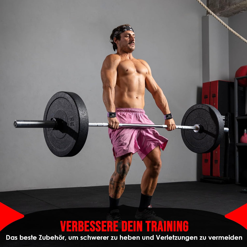 MERCURYAL Zughilfen Krafttraining Lifting Straps - Bodybuilding, Fitness, Kreuzheben, Powerlifting - Kreuzheben Gurte - Profi Lifting Straps - Lifting Straps - Gym Zubehör Für Frauen Und Männer