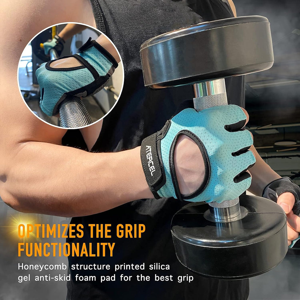 ATERCEL Fitness Handschuhe Für Radfahren, Training, Fitness, Atmungsaktive Fahrradhandschuhe Herren Und Damen