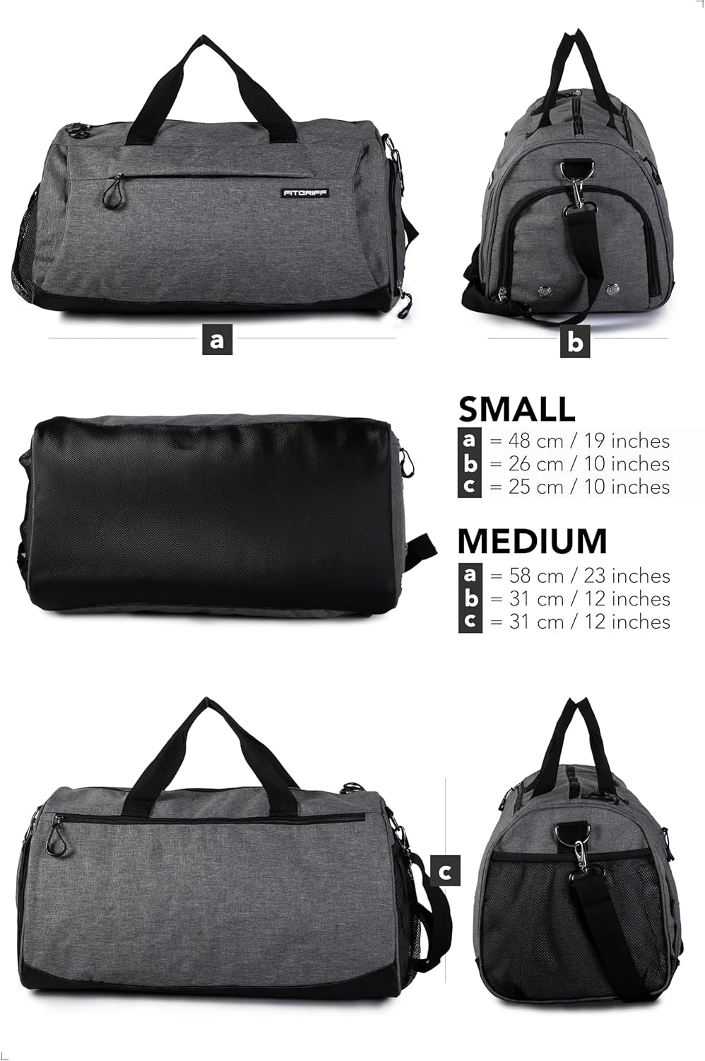 Fitgriff® Sporttasche & Reisetasche Für Damen Und Herren - Mit Schuhfach & Nassfach - Tasche Für Sport, Fitness & Reisen - Trainingstasche, Gym Bag
