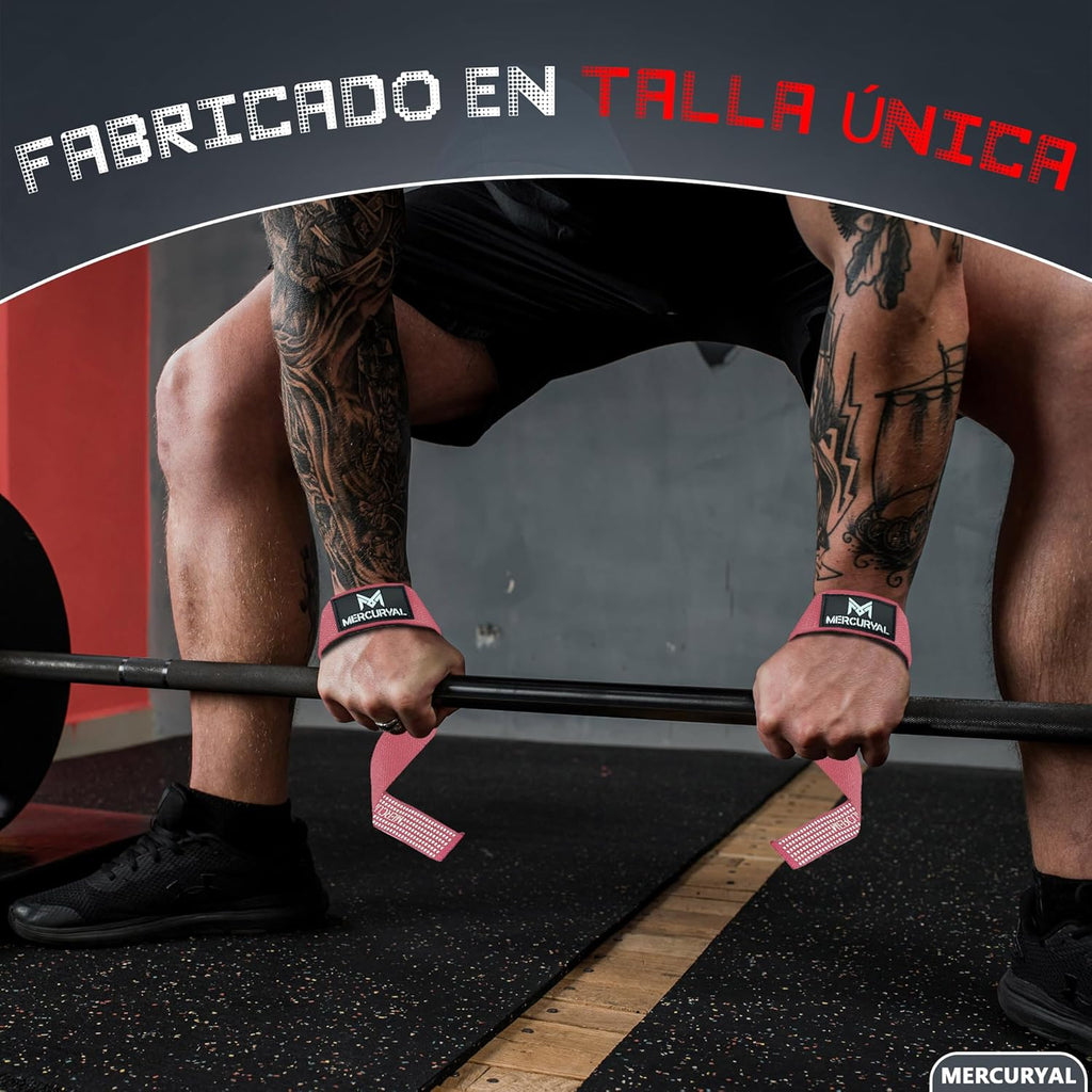 MERCURYAL Zughilfen Krafttraining Lifting Straps - Bodybuilding, Fitness, Kreuzheben, Powerlifting - Kreuzheben Gurte - Profi Lifting Straps - Lifting Straps - Gym Zubehör Für Frauen Und Männer