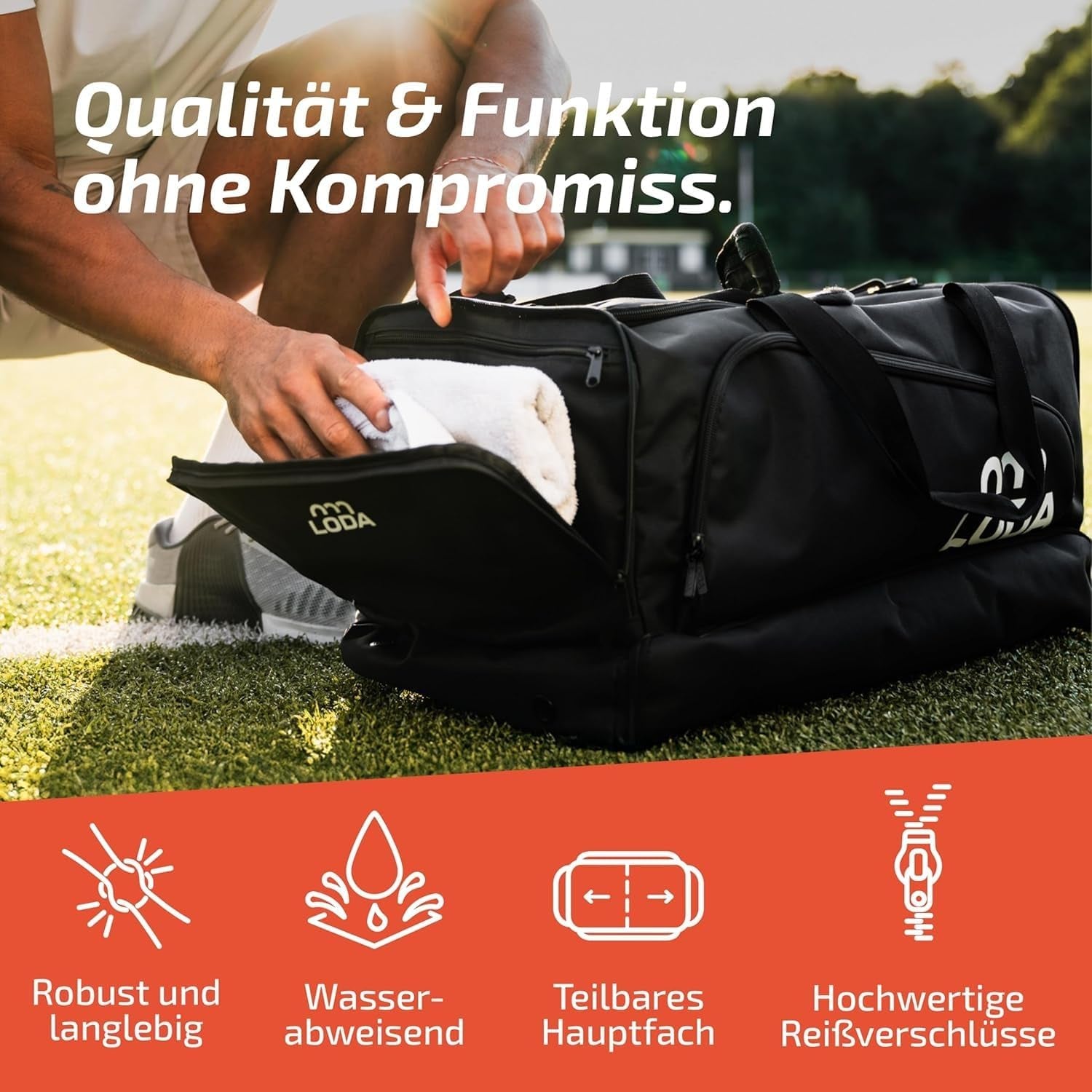 Team (68L) - Sporttasche Mit Schuhfach, Nassfach, Rucksackfunktion & Wertsachenfach - Perfekte Fußball-, Handball-, Trainings-, Oder Fitnesstasche - Tasche Für Sport, Reisen & Freizeit
