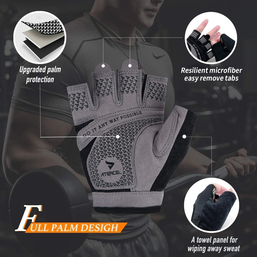 ATERCEL Fitness Handschuhe Für Radfahren, Training, Fitness, Atmungsaktive Fahrradhandschuhe Herren Und Damen