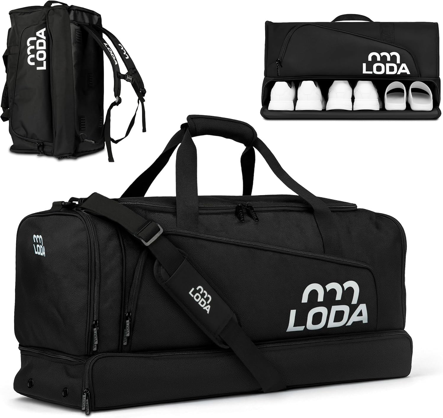 Team (68L) - Sporttasche Mit Schuhfach, Nassfach, Rucksackfunktion & Wertsachenfach - Perfekte Fußball-, Handball-, Trainings-, Oder Fitnesstasche - Tasche Für Sport, Reisen & Freizeit